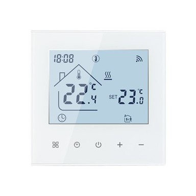 Schwarz/weiße Hintergrundbeleuchtung, beheizter Boden, WLAN-Thermostat-Controller TDR89