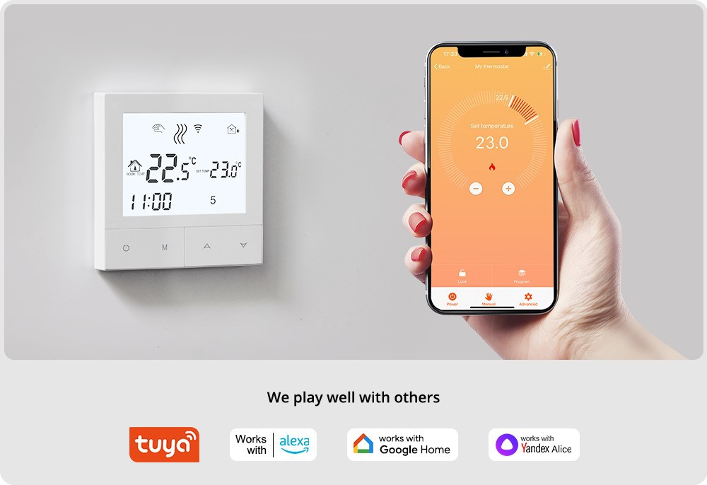 TDS72 tuya wifi thermostat TDS72 tuya wifi thermostat
